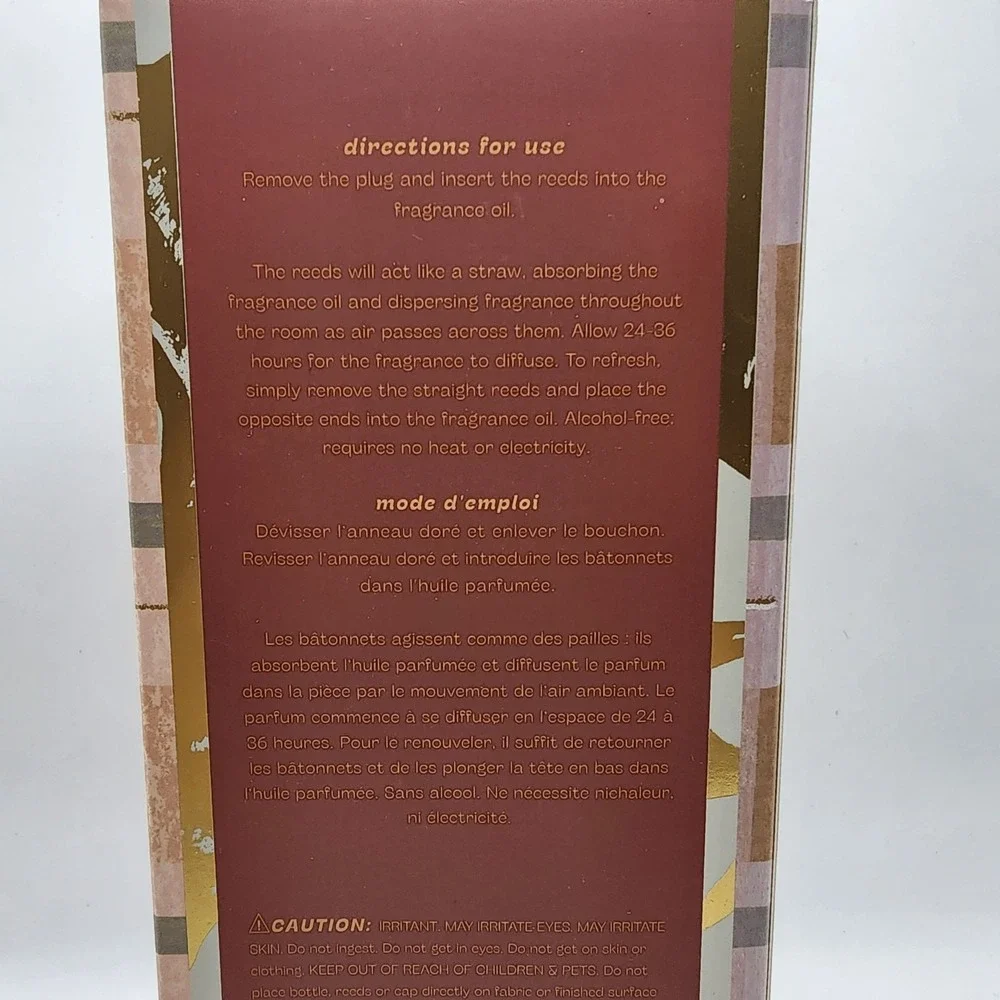 Tried & True Leaf Reed Diffuser 3 Oz. Autumn Chestnut New in Open Box